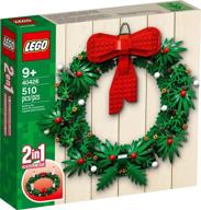 🎄 lego iconic christmas wreath with big red bow and advent: a festive 2-in-1 holiday decoration - 40426 logo