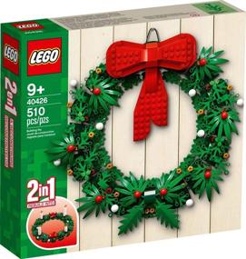 img 3 attached to 🎄 LEGO Iconic Christmas Wreath with Big Red Bow and Advent: A Festive 2-in-1 Holiday Decoration - 40426