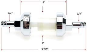 img 3 attached to Inline Fuel Filter Motorcycle Resistance Replacement Parts