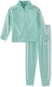 img 3 attached to 👧 Детская одежда и спортивные костюмы для девочек Adidas Little Tricot Jogger