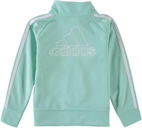 img 2 attached to 👧 Детская одежда и спортивные костюмы для девочек Adidas Little Tricot Jogger