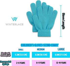 img 3 attached to 🧤 12 Pairs Kids Winter Gloves: Fun Colorful Bulk Pack for Boys & Girls