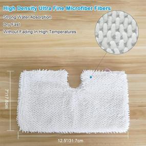 img 3 attached to 🧼 High-Quality Fushing 3Pcs Steam Mop Pads: Washable Microfiber Replacement for Shark Steam Mop S3501 S3601 S2902 S3901 S3550 S3601D S3801 S3801CO SE450 S2901