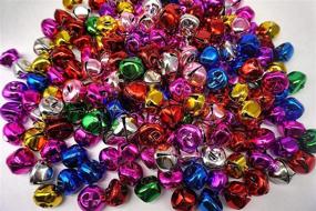 img 4 attached to 100 Pieces of Large 20mm Jingle Bells with 14m Elastic Thread - Craft Bells for DIY, Decoration, Multicolor