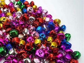 img 2 attached to 100 Pieces of Large 20mm Jingle Bells with 14m Elastic Thread - Craft Bells for DIY, Decoration, Multicolor