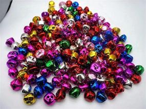 img 3 attached to 100 Pieces of Large 20mm Jingle Bells with 14m Elastic Thread - Craft Bells for DIY, Decoration, Multicolor