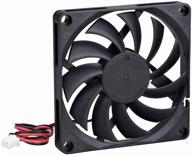 🌀 gdstime 80mm x 80mm x 10mm 5v dc brushless cooling fan with 2pin connector logo