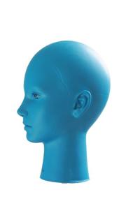 img 3 attached to Dear Model Blue Cosmetology Mannequin Head: Perfect for Wig Making, Display & Styling!