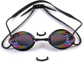 img 1 attached to 🏊 The Friendly Swede 2-Pack Adult Swim Goggles: Interchangeable Nose Pieces and Protective Cases