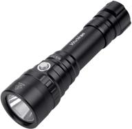 🌊 diving flashlight, waterproof diving light with max 2000 lumens, rechargeable dive flashlight featuring cree xhp35 hd led, 4 modes scuba led flashlight for 150m underwater, includes 1x 18650 battery and charger logo