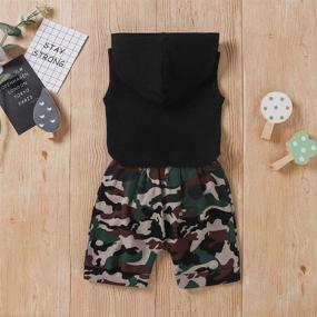 img 2 attached to KnniMorning TEES Sleeveless Camouflage 12_Months Boys' Clothing at Clothing Sets