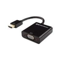 💻 адаптер cable matters hdmi to vga: высококачественный конвертер hdmi в vga в элегантном черном дизайне. логотип