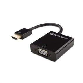 img 4 attached to 💻 Адаптер Cable Matters HDMI to VGA: Высококачественный конвертер HDMI в VGA в элегантном черном дизайне.