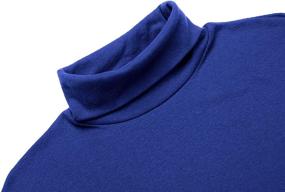 img 1 attached to Elegant and Comfortable: Classic Fashion Lightweight Turtle Neck T Shirt