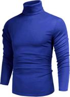 elegant and comfortable: classic fashion lightweight turtle neck t shirt logo