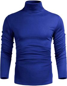 img 3 attached to Elegant and Comfortable: Classic Fashion Lightweight Turtle Neck T Shirt