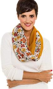 img 2 attached to 🧣 Infinity Scarf for Women - Lightweight Gray INF - Women's Accessories in Scarves & Wraps