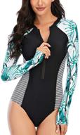 👙 tracygirl protection printed swimsuit: stylish swimwear for women's clothing in swimsuits & cover ups logo