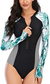 img 4 attached to 👙 TracyGirl Protection Printed Swimsuit: Stylish Swimwear for Women's Clothing in Swimsuits & Cover Ups