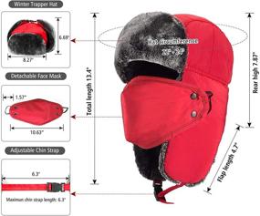 img 2 attached to Mysuntown Trooper Hunting Ushanka Windproof Outdoor Recreation