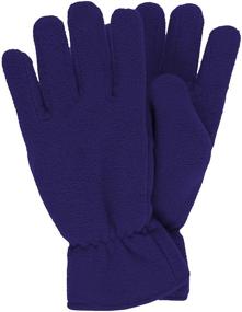 img 3 attached to 🧤 2-Pack Warm Fleece Gloves for Kids | Ideal Winter Gloves for Boys or Girls