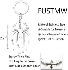 img 2 attached to FUSTMW Keychain Superhero Spiderman Inspired