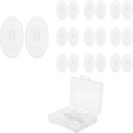 👓 10 pairs of smarttop push-in eyeglass nose pads - soft silicone replacement nose piece for eyeglasses and sunglasses - anti-slip snap-in repair kit with accessories logo