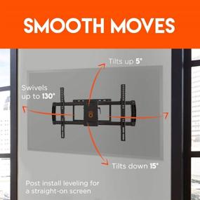 img 3 attached to 📺 ECHOGEAR Full Motion TV Wall Mount Bracket for 75" TVs - Extends 16" from Wall with Smooth Swivel & Tilt - Easy 3-Step Installation