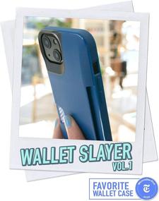 img 3 attached to 📱 Smartish iPhone 13 Wallet Case - Wallet Slayer Vol. 1: Slim + Protective Credit Card Holder - Blues on The Green