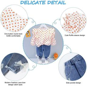 img 3 attached to Girls' Toddler Clothing: 9M 5T Sleeve Outfit for Tops, Tees, and Blouses