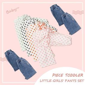 img 1 attached to Girls' Toddler Clothing: 9M 5T Sleeve Outfit for Tops, Tees, and Blouses