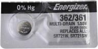 💪 energizer 361 362 silver oxide watch batteries: long-lasting power for sr721sw and sr58 watches logo