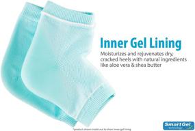 img 1 attached to 🦶 NatraCure Gel Heel Sleeve Combo Pack - Intensive Moisturizing & Vented Design - Day and Night Relief - 1 Pair Each (608-1325-M-RET)