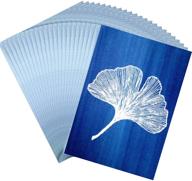 🌱 cyanotype paper nature printing paper solar activated printing paper - 25 sheets a4 size (white) logo