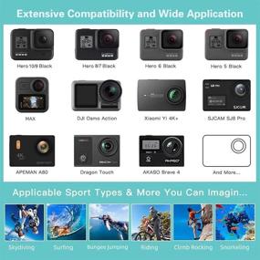 img 2 attached to 61-in-1 Action Camera Accessories Kit for GoPro Hero 10 9 8 7 6 5 4 3 2 1 Black Max Fusion Session Silver Akaso DJI Xiaomi Yi Apeman 2018 Insta360 (Black) - Artman Enhanced for SEO
