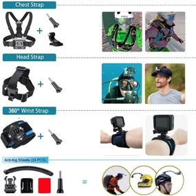 img 1 attached to 61-in-1 Action Camera Accessories Kit for GoPro Hero 10 9 8 7 6 5 4 3 2 1 Black Max Fusion Session Silver Akaso DJI Xiaomi Yi Apeman 2018 Insta360 (Black) - Artman Enhanced for SEO