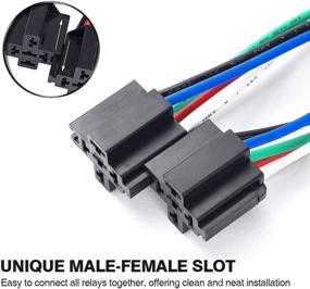 img 2 attached to 🔌 MICTUNING 12V Fuse Relay Switch Harness Set - 30A ATO ATC Blade Fuse, 5 Pin SPST Automotive Electrical Relays with Heavy Duty 14 Gauge Wires - Pack of 6