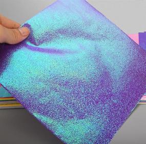 img 2 attached to 🎨 400 Sheets of Glitter Origami Paper: 10 Colors for DIY Crafts