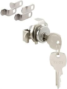img 2 attached to 📬 PRIME-LINE S 4573 Mailbox Lock Replacement - Rotate 90°, Counterclockwise Opening, National Keyway, Nickel Finish