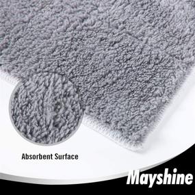 img 2 attached to 🧹 MAYSHINE 6-Pack Microfiber Head Flip Mop Refill Pads – Washable, Replacement Cleaning Pads for Wet & Dry Dust Mop, Machine Washable, 15.4 X 8.8 Inches, Ideal for All Surface Cleaning