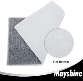 img 1 attached to 🧹 MAYSHINE 6-Pack Microfiber Head Flip Mop Refill Pads – Washable, Replacement Cleaning Pads for Wet & Dry Dust Mop, Machine Washable, 15.4 X 8.8 Inches, Ideal for All Surface Cleaning