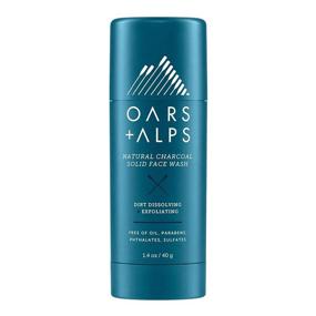 img 4 attached to 🧴 Oars + Alps Natural Face Wash: Activated Charcoal Cleanser for Blackheads & Acne, Travel Size, Vegan, Gluten Free - 1.4 Oz