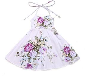 img 4 attached to Timelessly Charming: Flofallzique Vintage Toddler Sundress - Exquisite Clothing for Wedding-Ready Girls