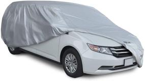 img 3 attached to 🚗 Motor Trend TrueShield Waterproof SUV & Van Cover - Heavy-Duty Outdoor Fleece-Lined Sonic Coating - Ultimate 6-Layer Protection - Included Cover Lock (XXL - Maximum Length 225")