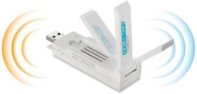 img 1 attached to 🔌 Edimax EW-7822UAC AC1200 Dual-Band USB3.0 Adapter with Adjustable Foldaway Antenna - Optimal White Performance for Enhanced Connectivity