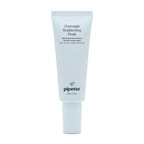 img 4 attached to 🌙 Pipette Overnight Brightening Face Exfoliating Mask - Gentle Exfoliator Infused with Moisturizing Squalane & Hyaluronic Acid, Vegan Formula (2 fl oz)