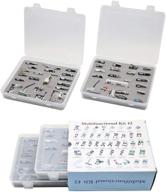 🧵 42pcs professional domestic sewing machine presser foot set with plastic storage box for brother, singer, babylock, janome, and kenmore low shank sewing machines logo