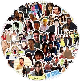 img 4 attached to 🚲 New Girl Themed Stickers: Laptop, Bike, Skateboard, and Luggage Decals – Waterproof, Graffiti Patches – 50 PCS