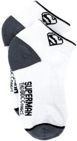 img 2 attached to Superman Boys Performance Socks White