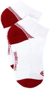 img 1 attached to Superman Boys Performance Socks White